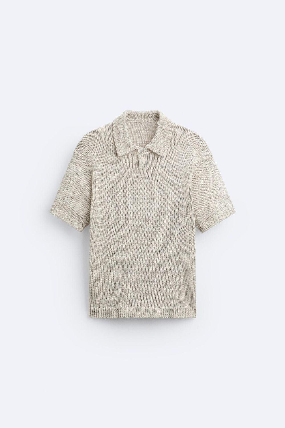 Pólo de punto casual con estilo vintage