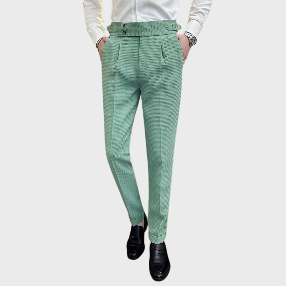 Noah | Pantalón de cuadros para hombre de tiro alto