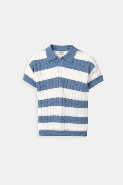 Camiseta Polo de Rayas para Hombre con Mangas Cortas – Deportiva y Elegante