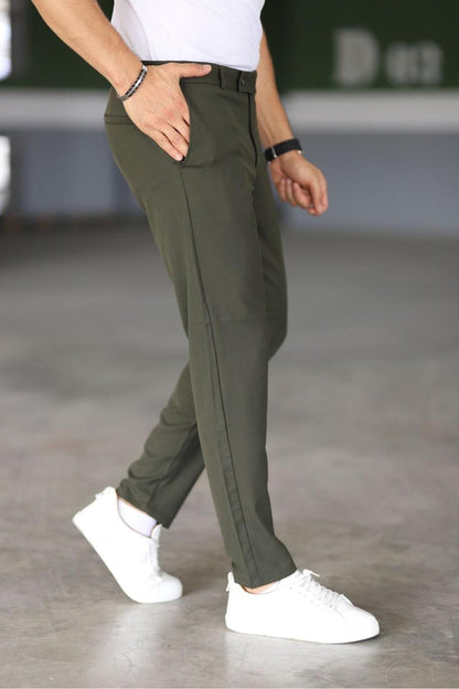 Malte | Pantalones Chinos Slim Fit Verde Oscuro
