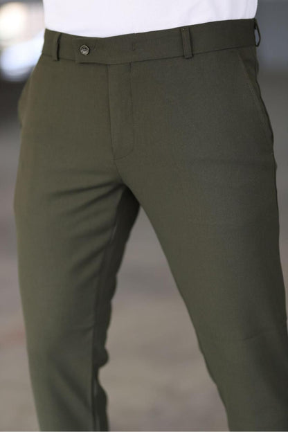 Malte | Pantalones Chinos Slim Fit Verde Oscuro