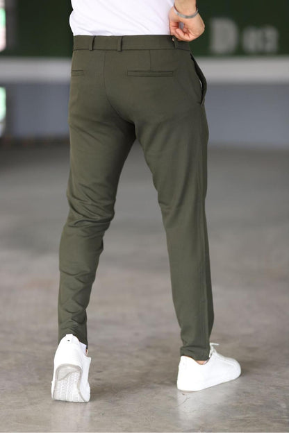 Malte | Pantalones Chinos Slim Fit Verde Oscuro