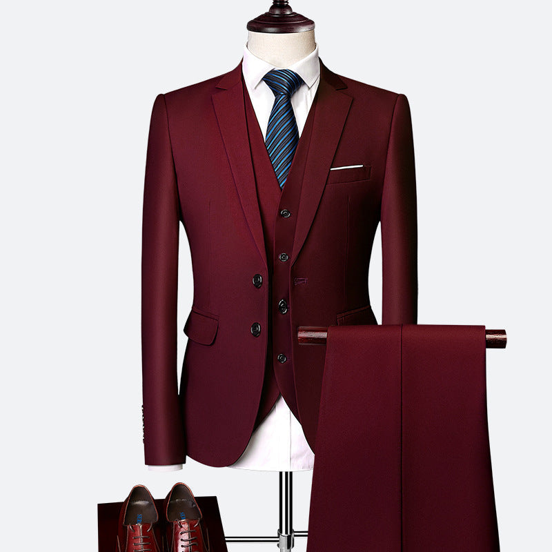 Aidan | Men's Formal Waistcoat Blazer and Trouser Set | Three-Piece