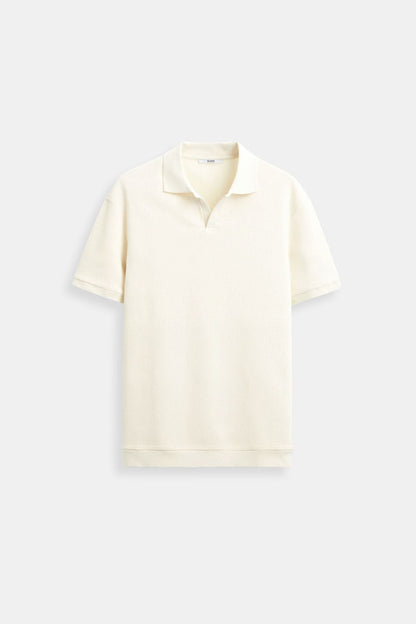 Camisa Polo para Hombre en Beige – Elegante y Atemporal