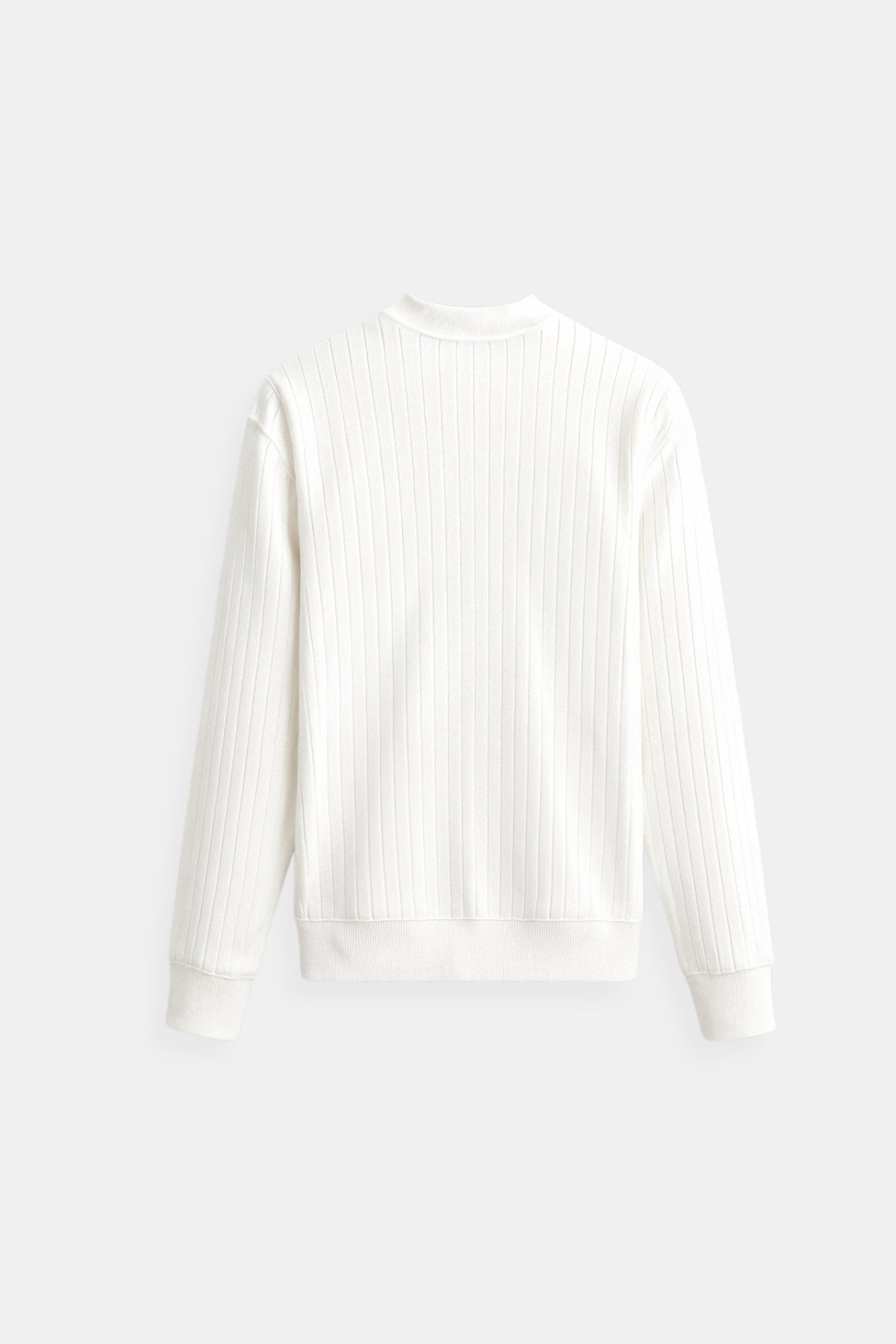 Luca | Camiseta de manga larga de canalé para hombres – Minimalista y versátil