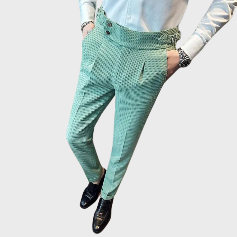 Noah | Pantalón de cuadros para hombre de tiro alto