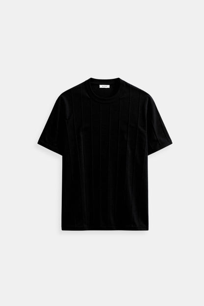 Camiseta de Rayas Clásica Pesada O-Cuello Old Money