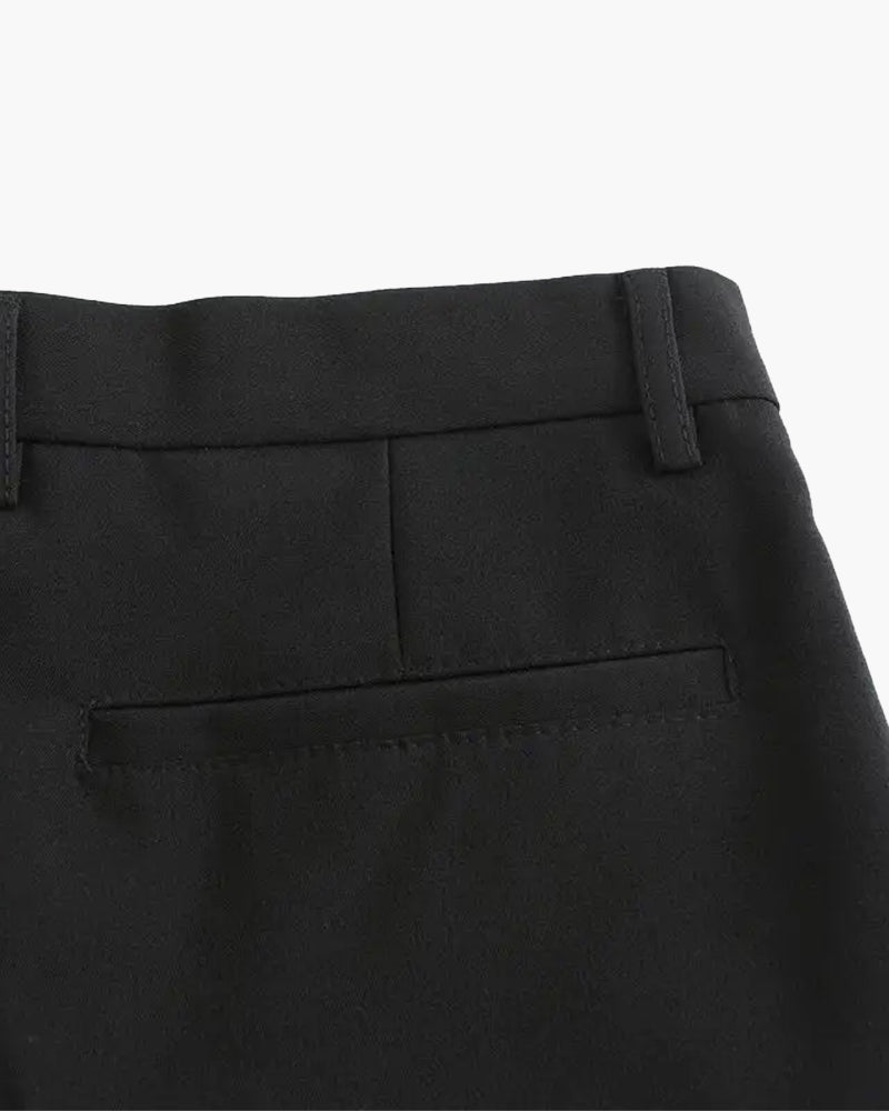 Walker | Pantalón de negocios slim fit de cintura alta