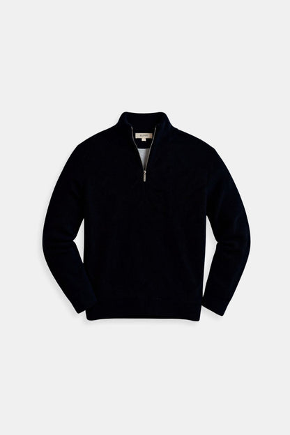 Sudadera minimalista con cuello de cremallera