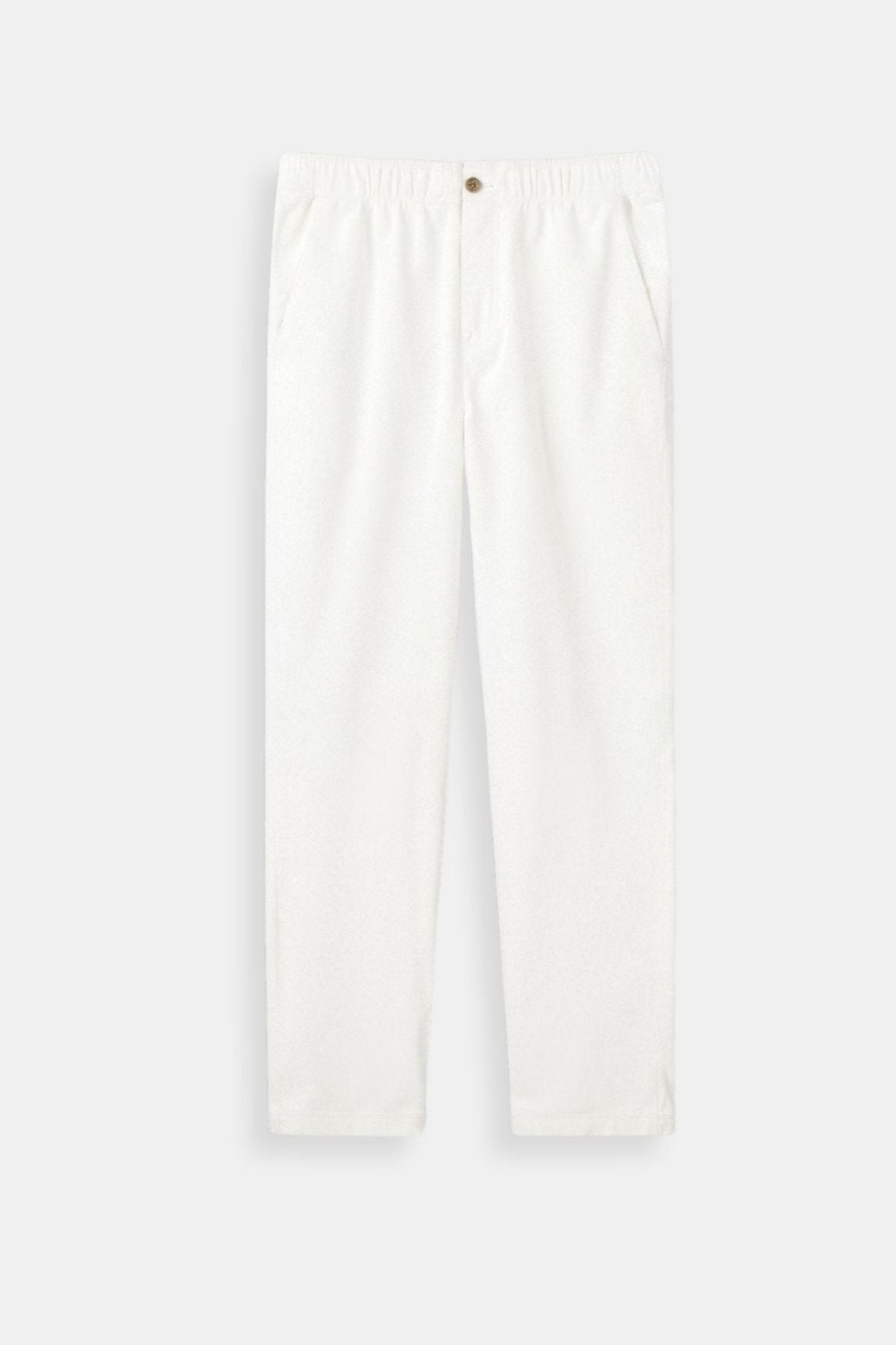 Killian | Pantalón Beige para Hombre con Cintura Elástica y Cierre de Botón