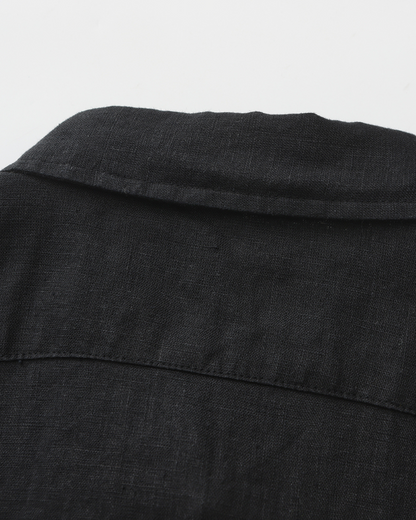 Adam | Conjunto de verano de 3 piezas con camisa de manga corta, pantalones de lino y cadena dorada
