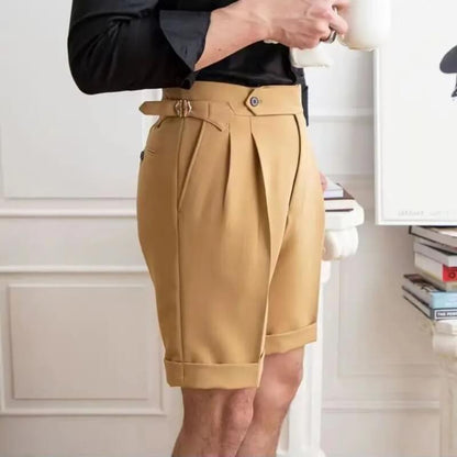Pantalones cortos modernos y casuales para hombres hasta la rodilla