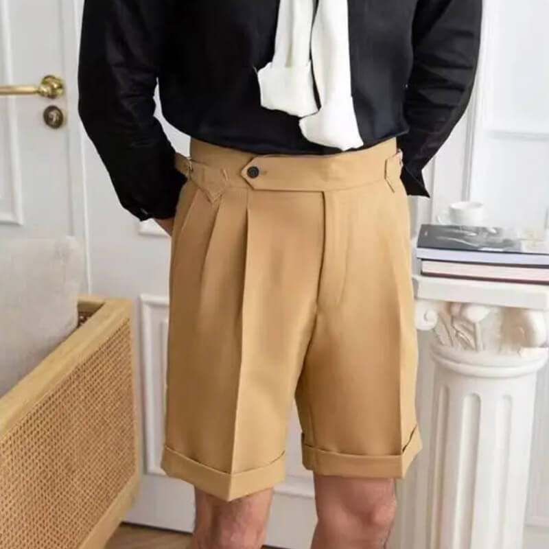 Pantalones cortos modernos y casuales para hombres hasta la rodilla