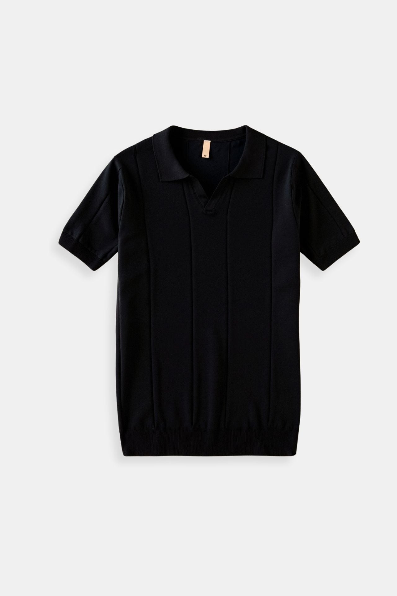 Poloshirt de punto retro en verde menta