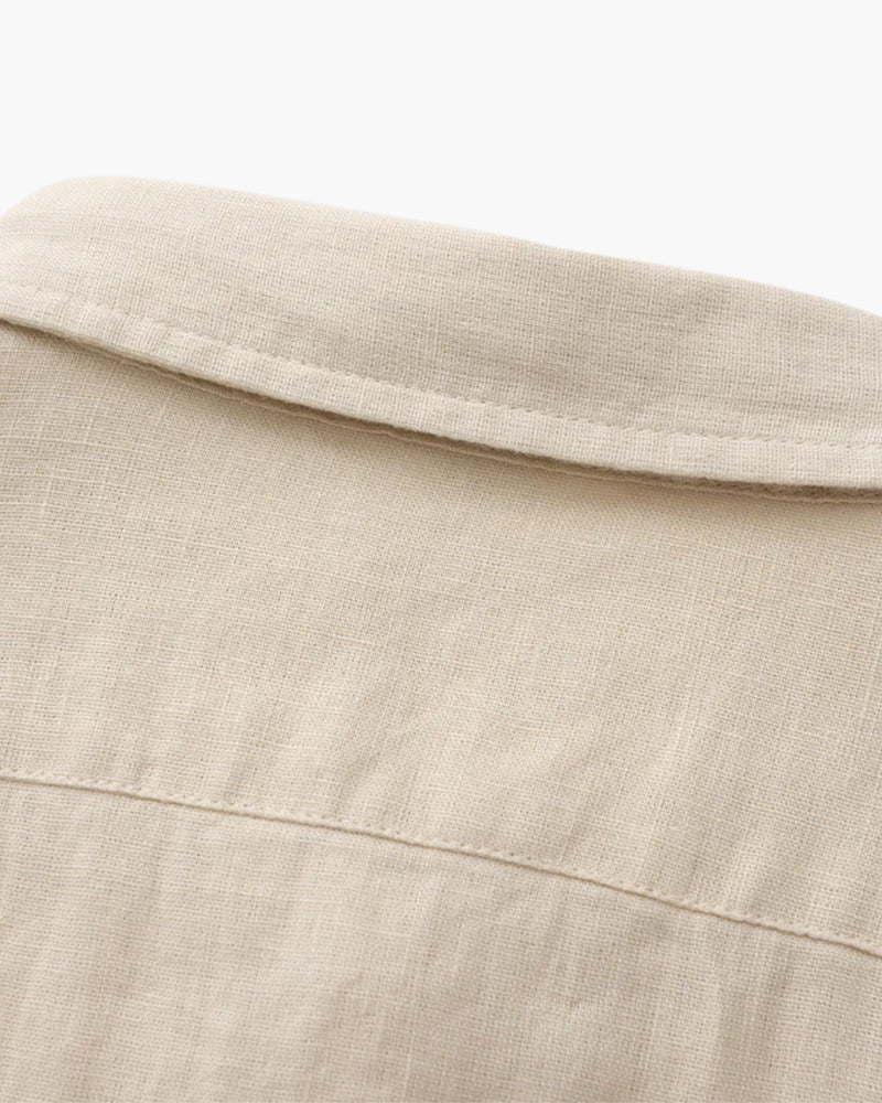 Kai | Camisa de lino de manga larga ligera para hombres en verano