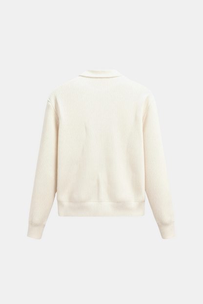 Elegante Chaqueta de Punto Minimalista con Cremallera | Estilo y Comodidad Unificados
