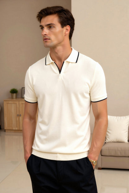 Camisa polo para hombres con detalles en contraste – Elegante y moderna
