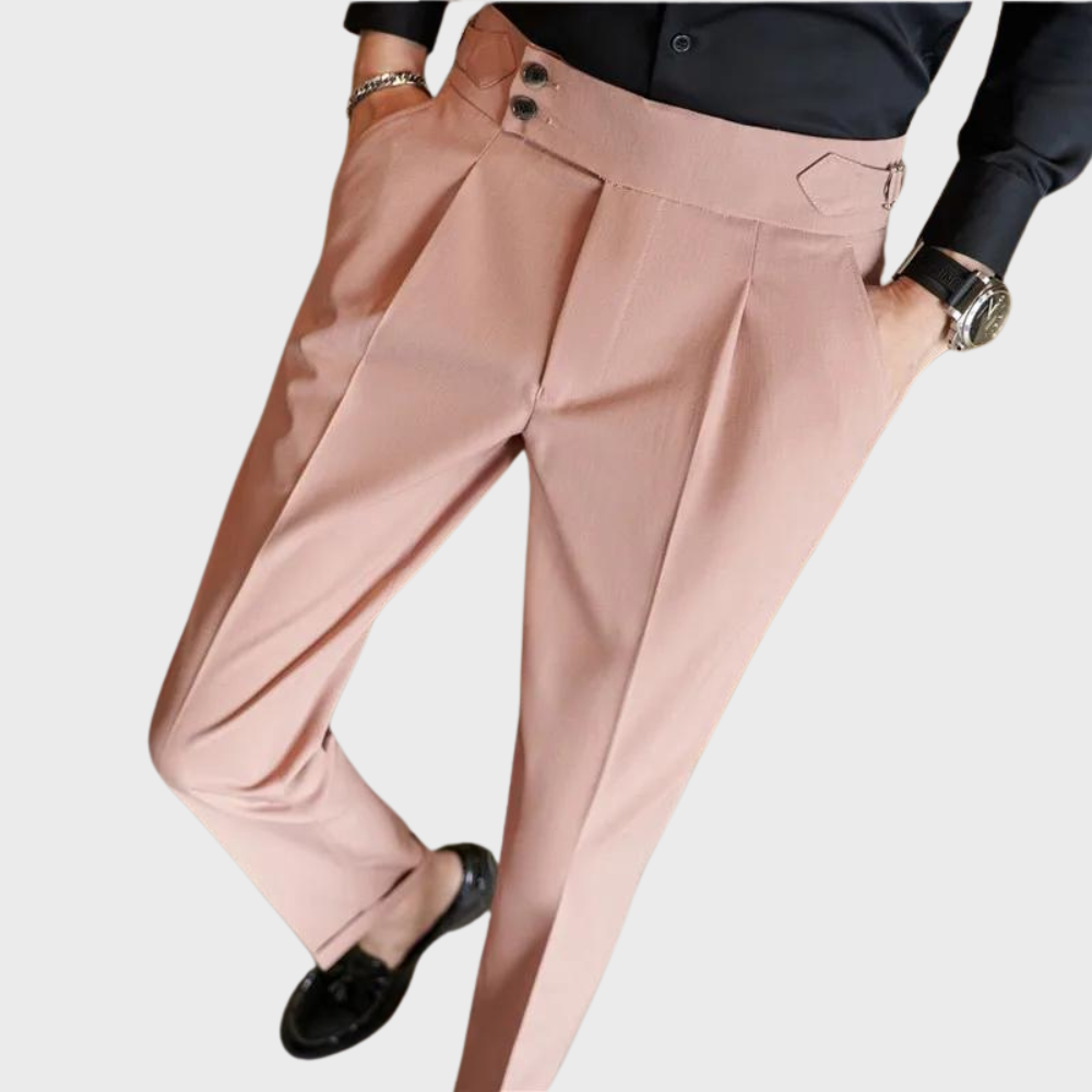 Alaric | Pantalón de tiro alto, elegante, cómodo y fácil de cuidar