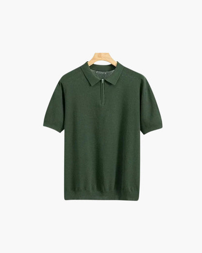 Brooks | camiseta de polo de manga corta para hombres con media cremallera
