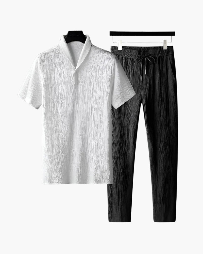 Nolan | Conjunto de dos piezas para hombre, camiseta de manga corta y pantalón, conjunto de verano