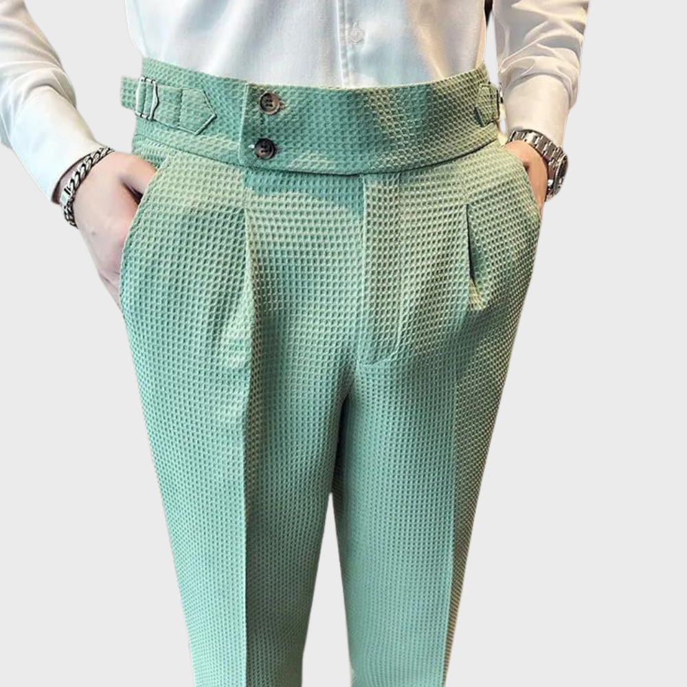 Noah | Pantalón de cuadros para hombre de tiro alto