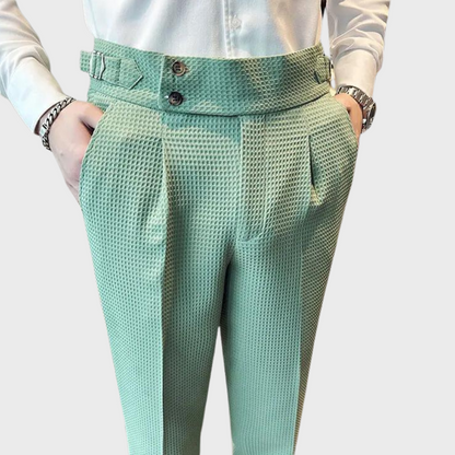 Noah | Pantalón de cuadros para hombre de tiro alto