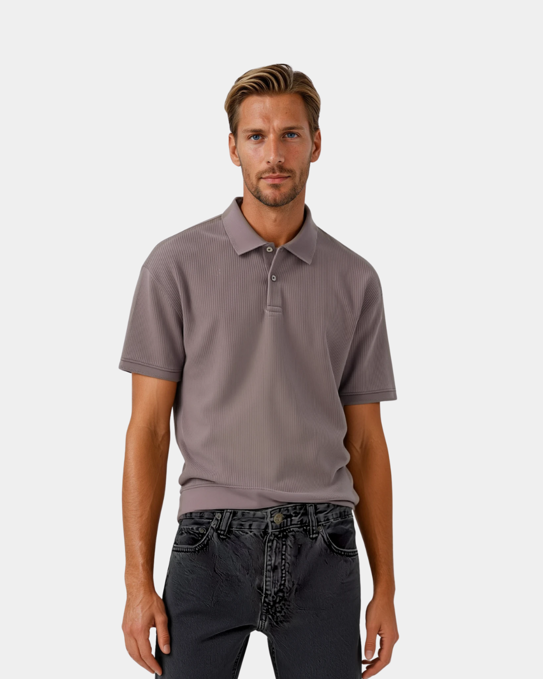 Camisa de polo de punto para hombres – Look smart-casual estructurado