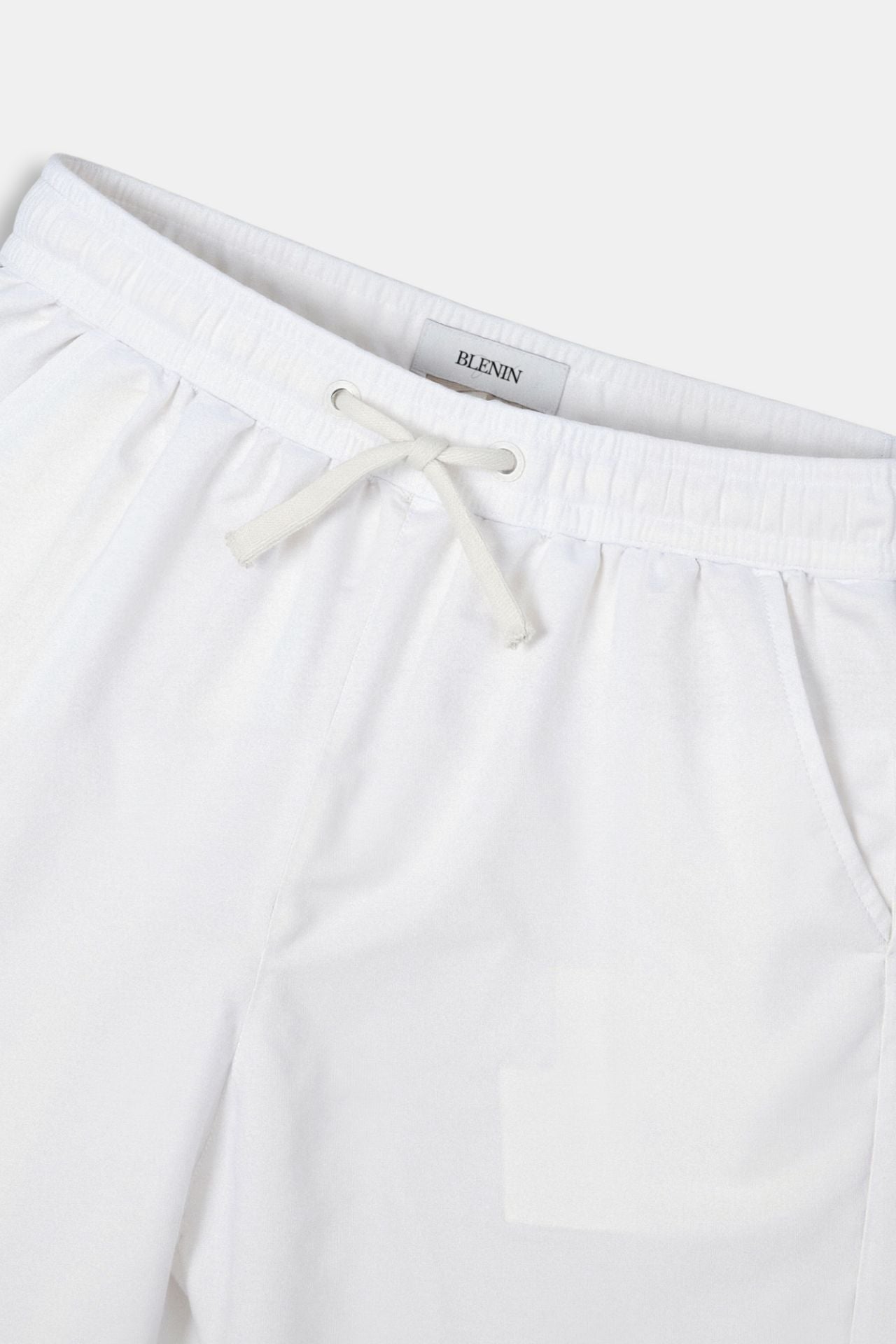 Luca | Pantalones de chándal blancos para hombre con cordón