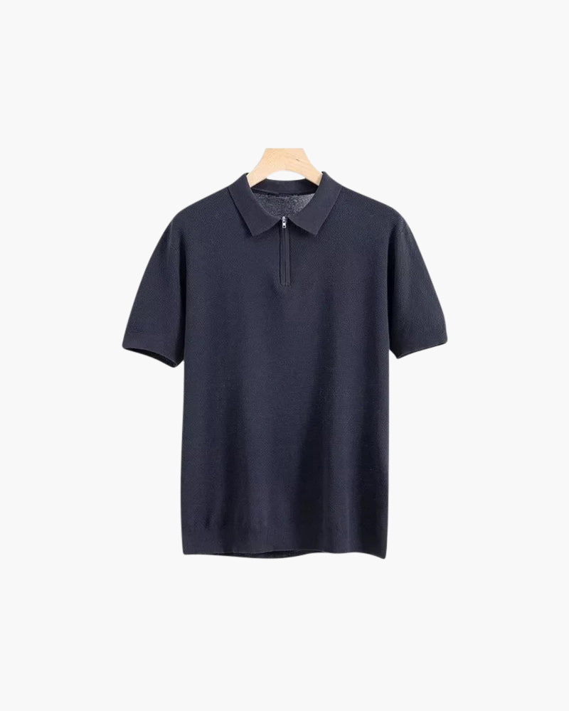 Brooks | camiseta de polo de manga corta para hombres con media cremallera
