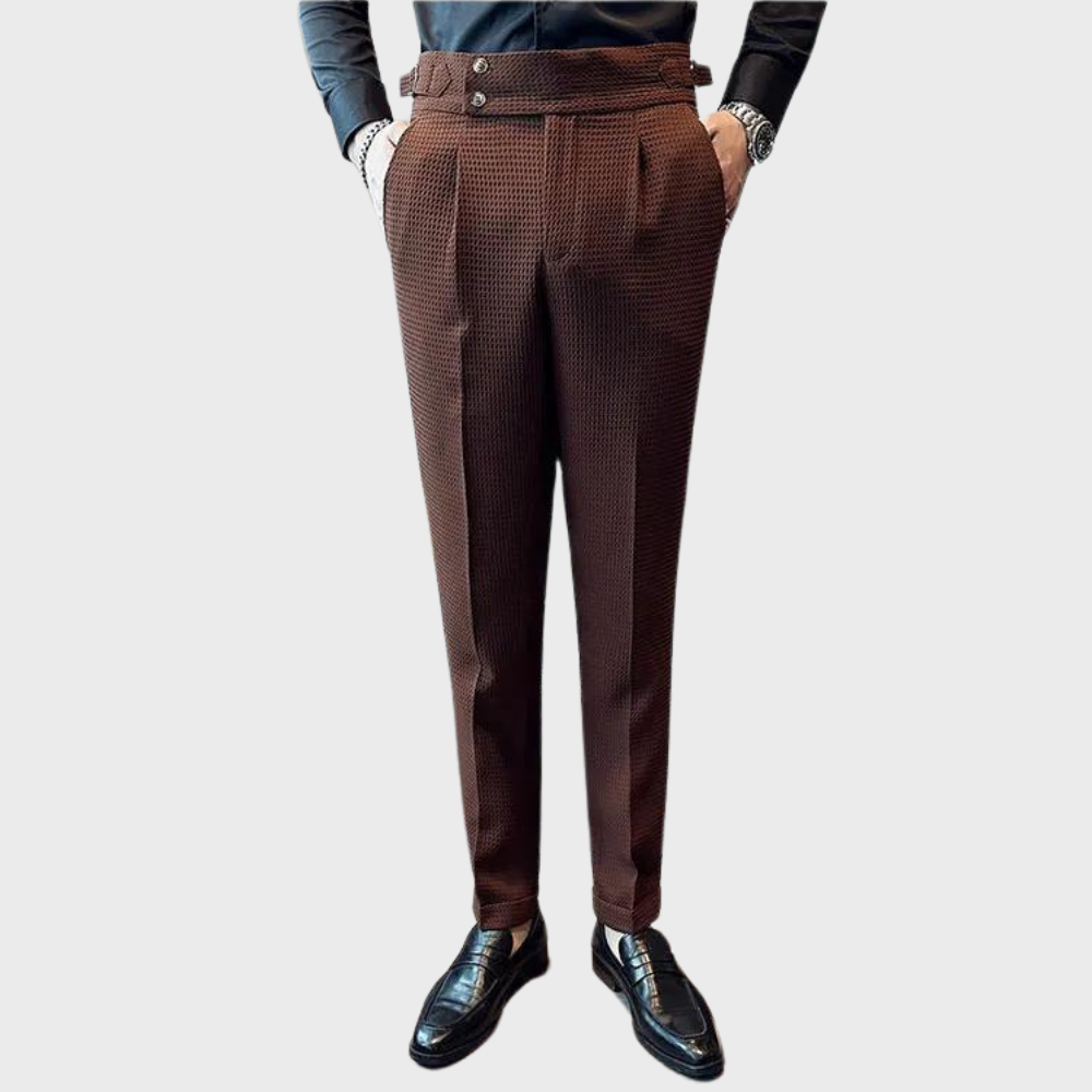 Noah | Pantalón de cuadros para hombre de tiro alto