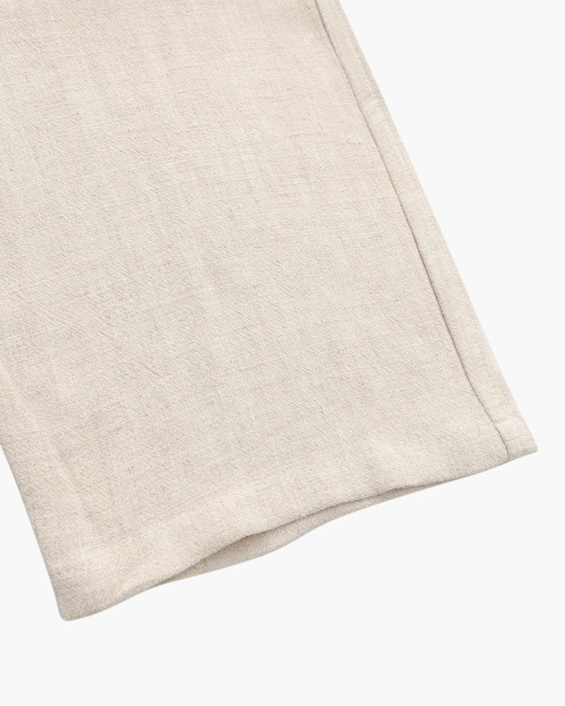 Adrian | Pantalones de lino ligeros para hombre, corte slim fit, con cordón para el verano