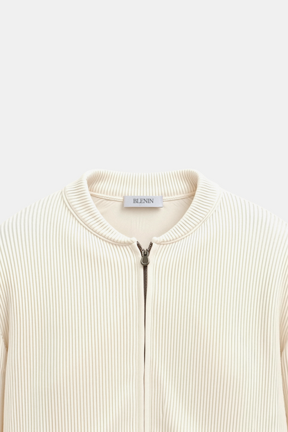 Elegante Chaqueta de Punto Minimalista con Cremallera | Estilo y Comodidad Unificados