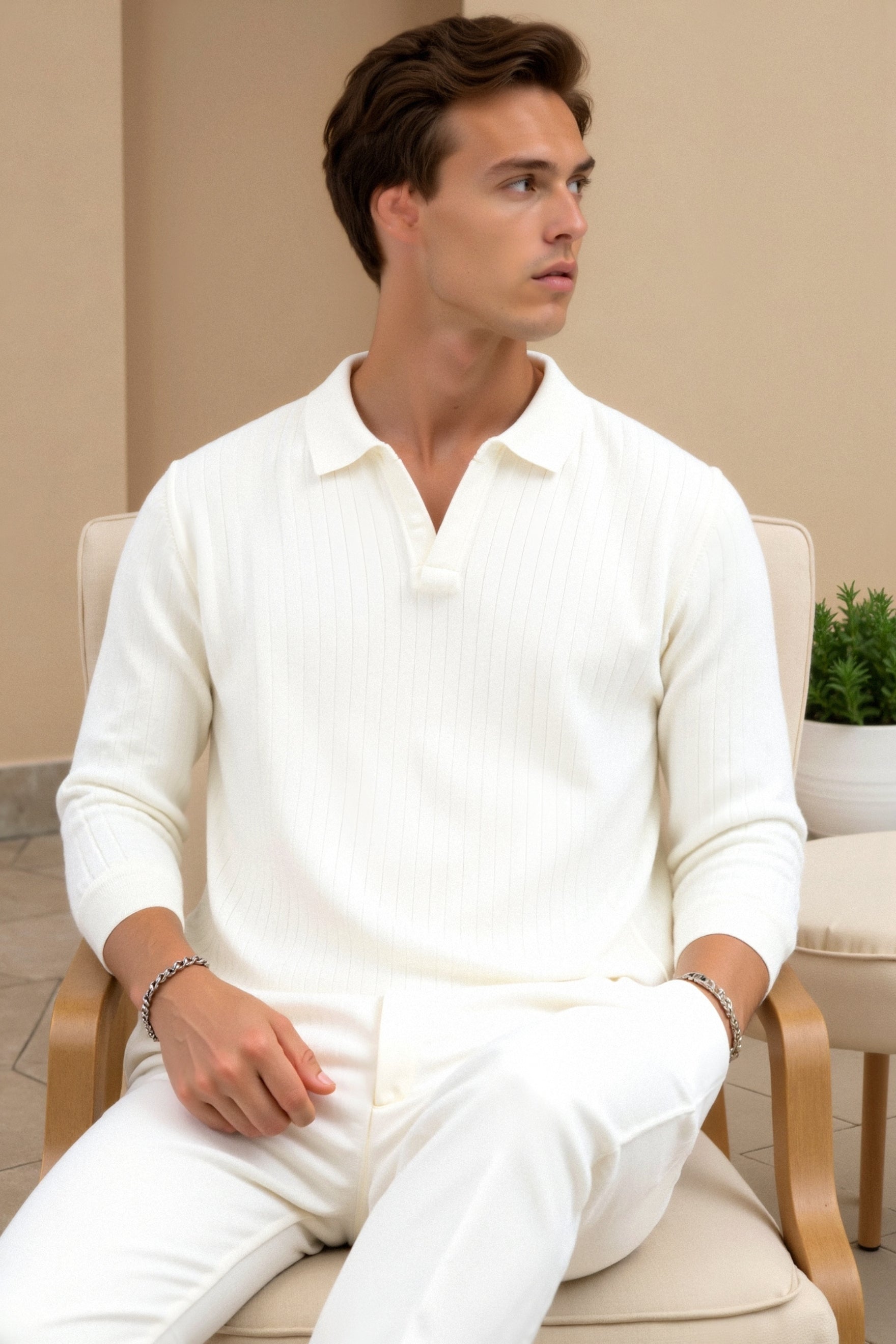 Poloshirt de punto minimalista | Elegancia y comodidad en perfección