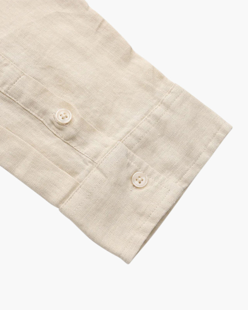 Kai | Camisa de lino de manga larga ligera para hombres en verano