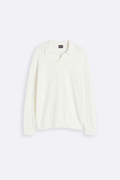 Suéter elegante con cuello abierto para looks estilosos