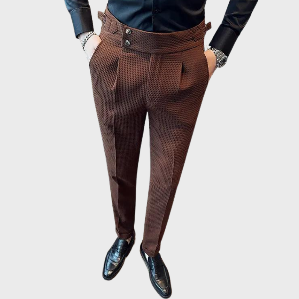 Noah | Pantalón de cuadros para hombre de tiro alto