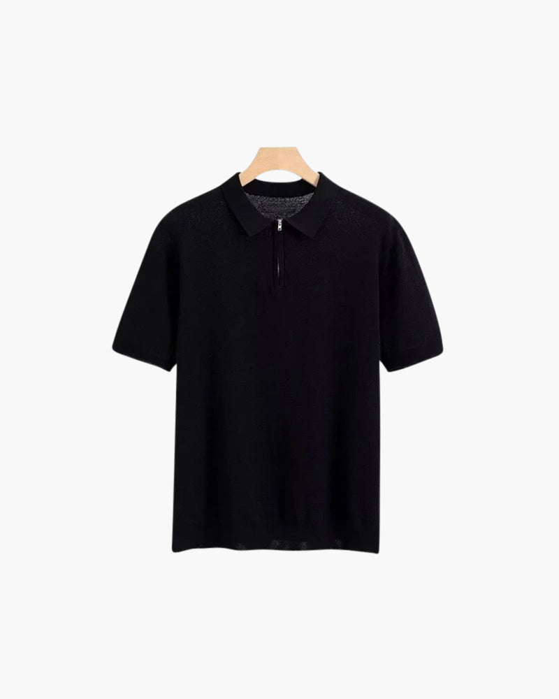 Brooks | camiseta de polo de manga corta para hombres con media cremallera