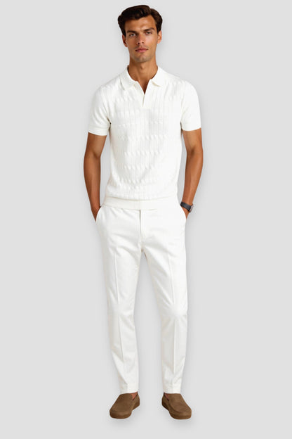 Camisa Polo para Hombre en Blanco – Clásica y Elegante
