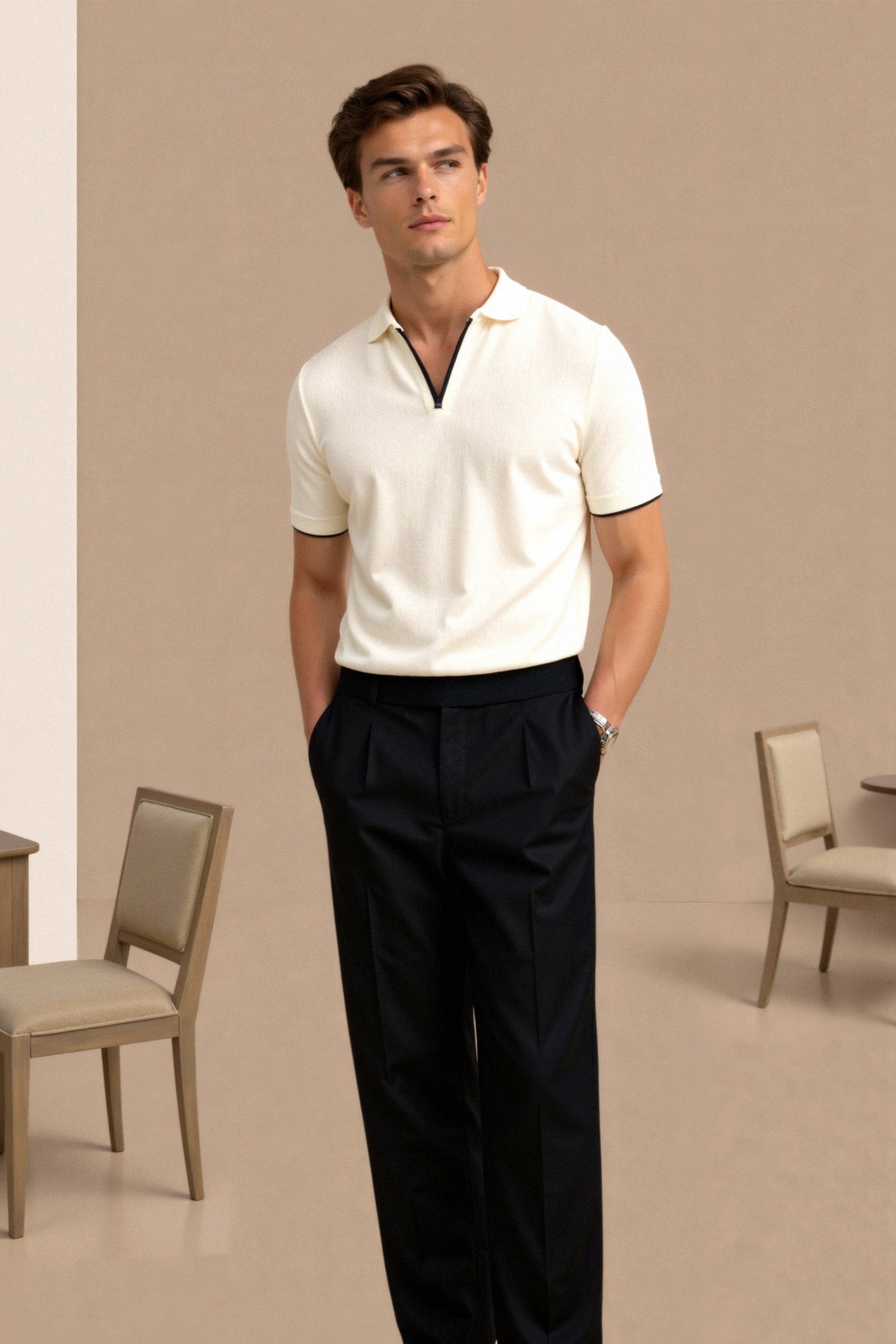 Camisa polo para hombres con detalles en contraste – Elegante y moderna