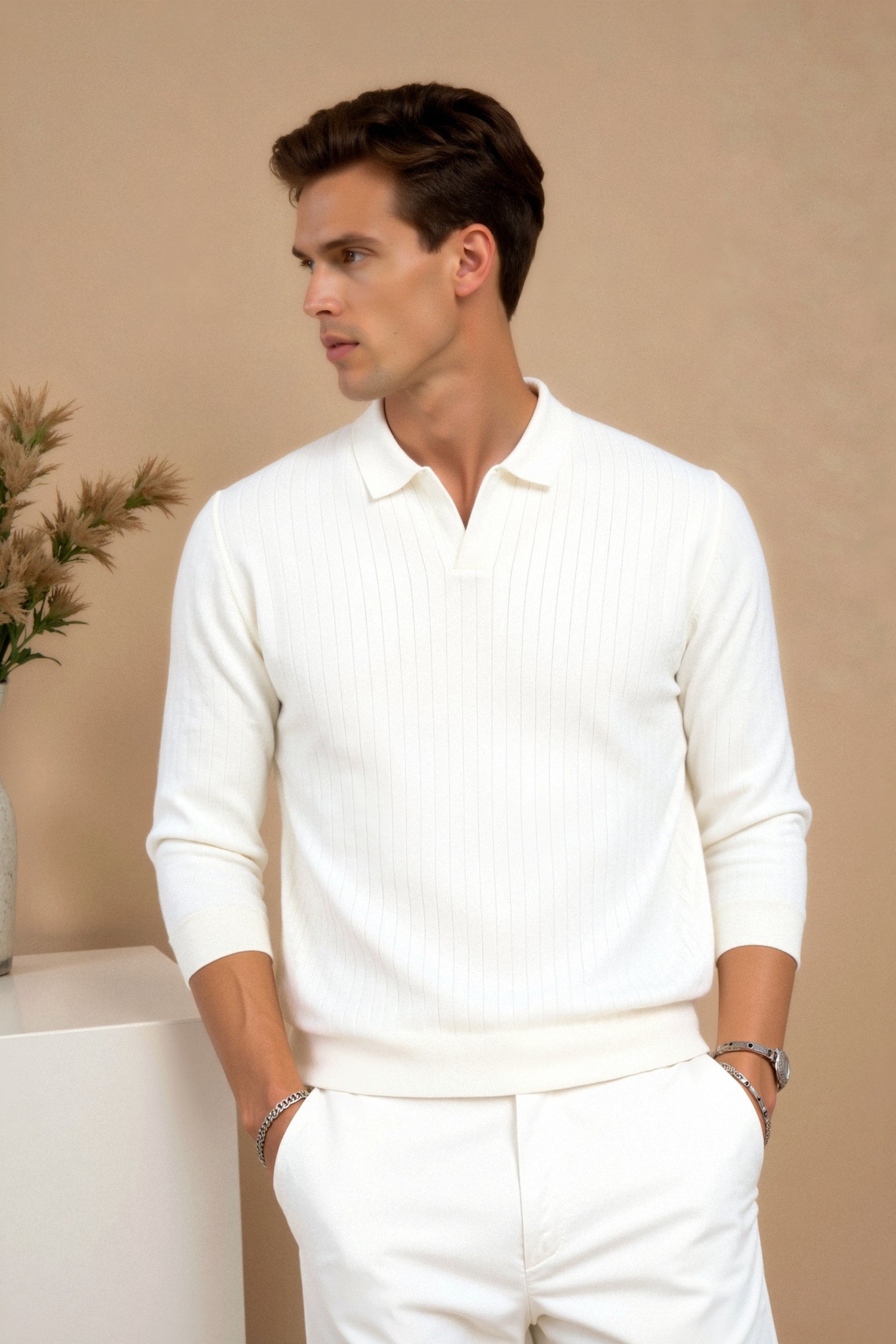 Poloshirt de punto minimalista | Elegancia y comodidad en perfección