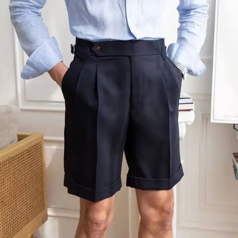 Pantalones cortos modernos y casuales para hombres hasta la rodilla