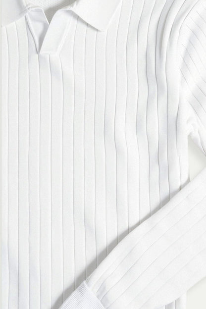 Poloshirt de punto minimalista | Elegancia y comodidad en perfección
