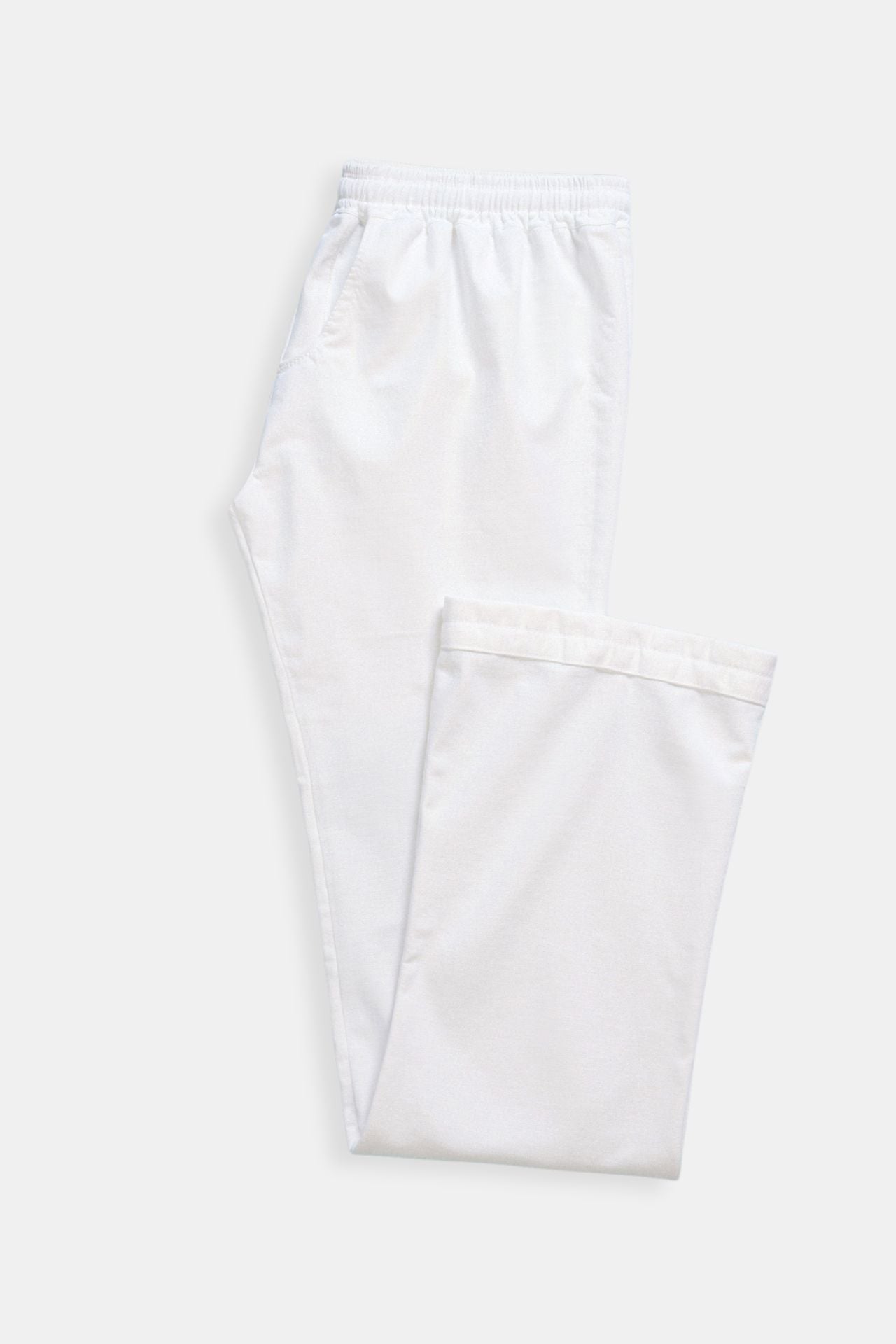 Luca | Pantalones de chándal blancos para hombre con cordón