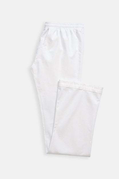 Luca | Pantalones de chándal blancos para hombre con cordón
