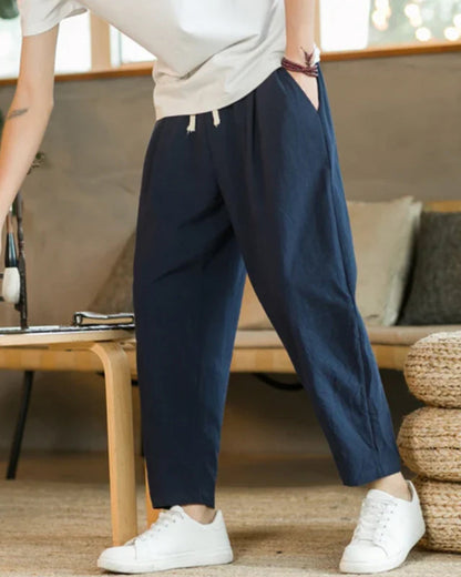 Jeremiah | Pantalones de verano con pliegues y corte relajado