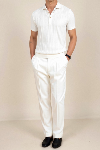 Elegantes camisetas polo para hombres en blanco – Minimalistas y atemporales