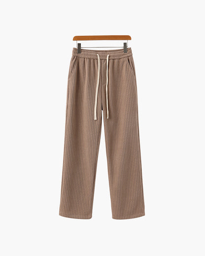 Leonardo | Pantalones de hombre de pana con pierna ancha y cordón