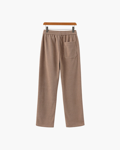 Leonardo | Pantalones de hombre de pana con pierna ancha y cordón