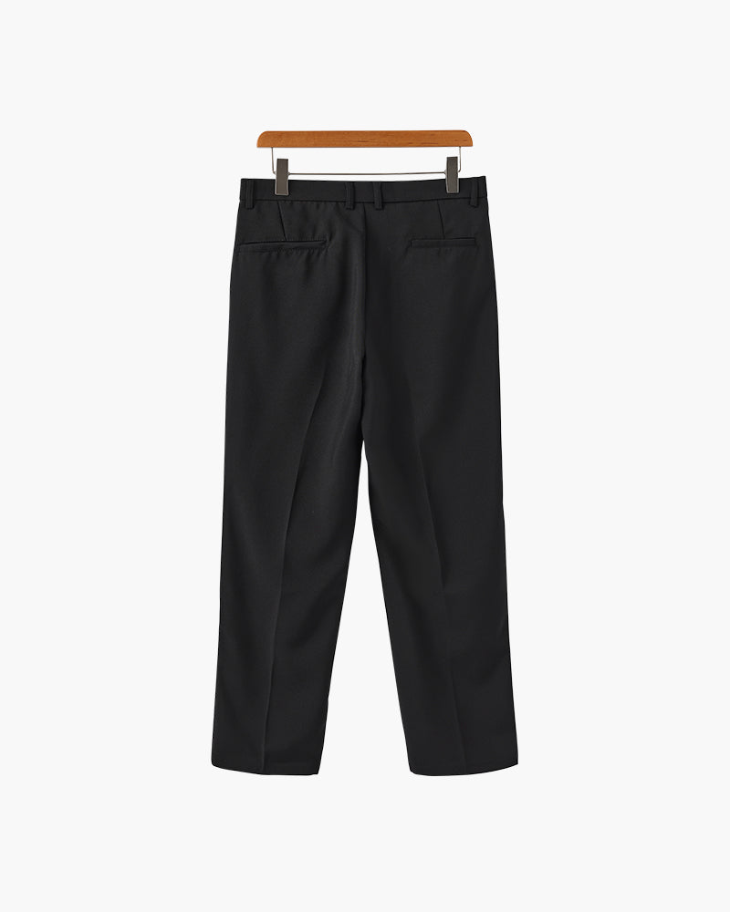 Enzo | Pantalones de traje de cintura alta y pierna ancha
