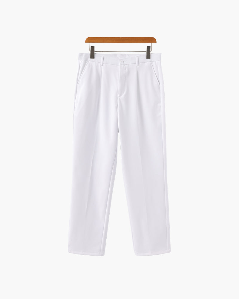 Enzo | Pantalones de traje de cintura alta y pierna ancha